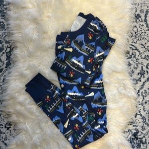Women’s Hanna Andersson Polar Express pajamas.